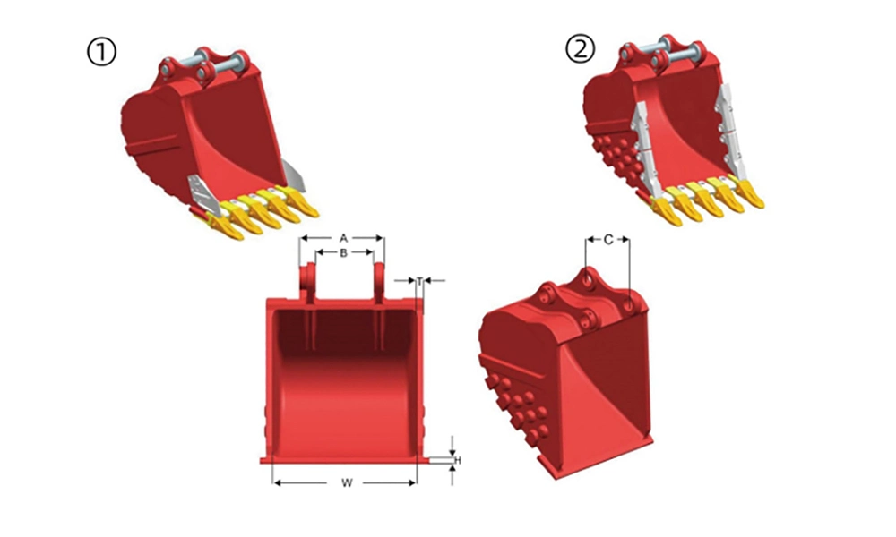 Excavator Digging Bucket for 10ton 20ton 30ton Machine