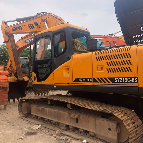 21 Ton Used Secondhand Sany Sy215c-9 Hydraulic Crawler Track Construction Machinery Equipment Backhoe Excavadora Usada Excavatrice Excavator Excavators